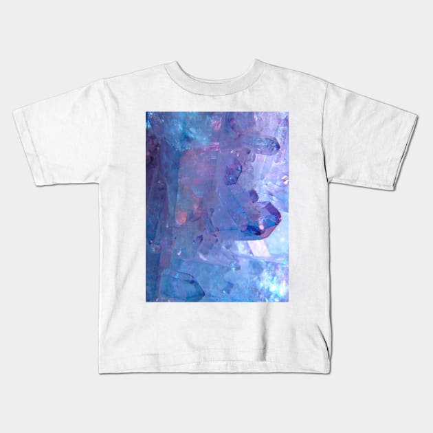 Light Purple Crystal Geode Kids T-Shirt by NewburyBoutique